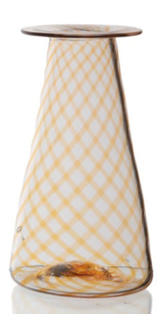 Open image in slideshow, Candy Twist Handblown Cone Vase
