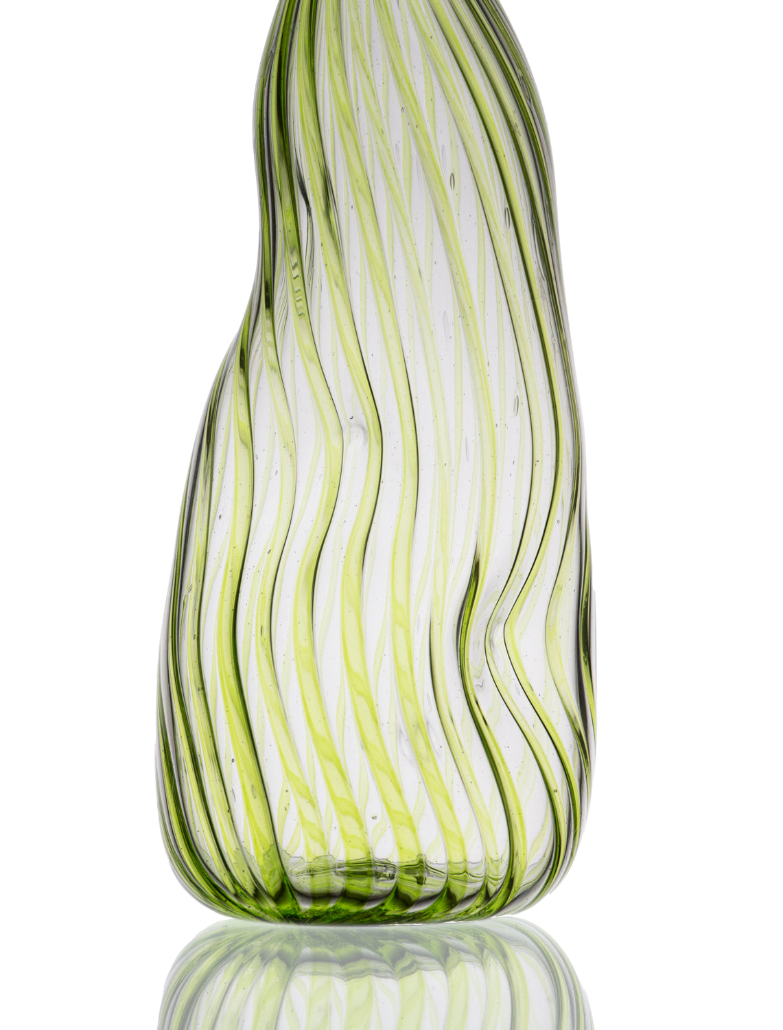 Wonky Handblown Olive Oil Bottle